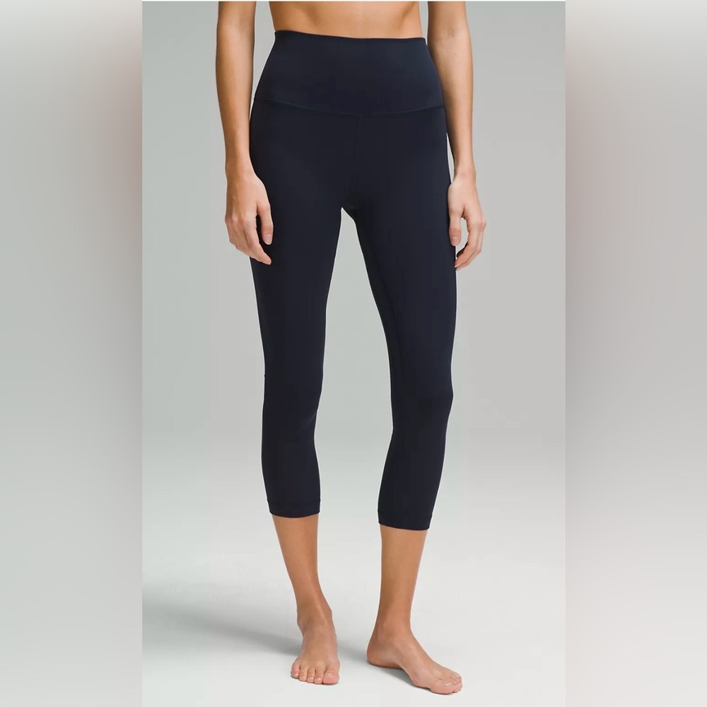 Lululemon Women’s Align High-Rise Crop 23”, True Navy, Size 6